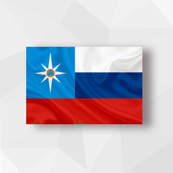 картинка Флаг МЧС РФ, 90х135 см от производственной компании Арт-Текс