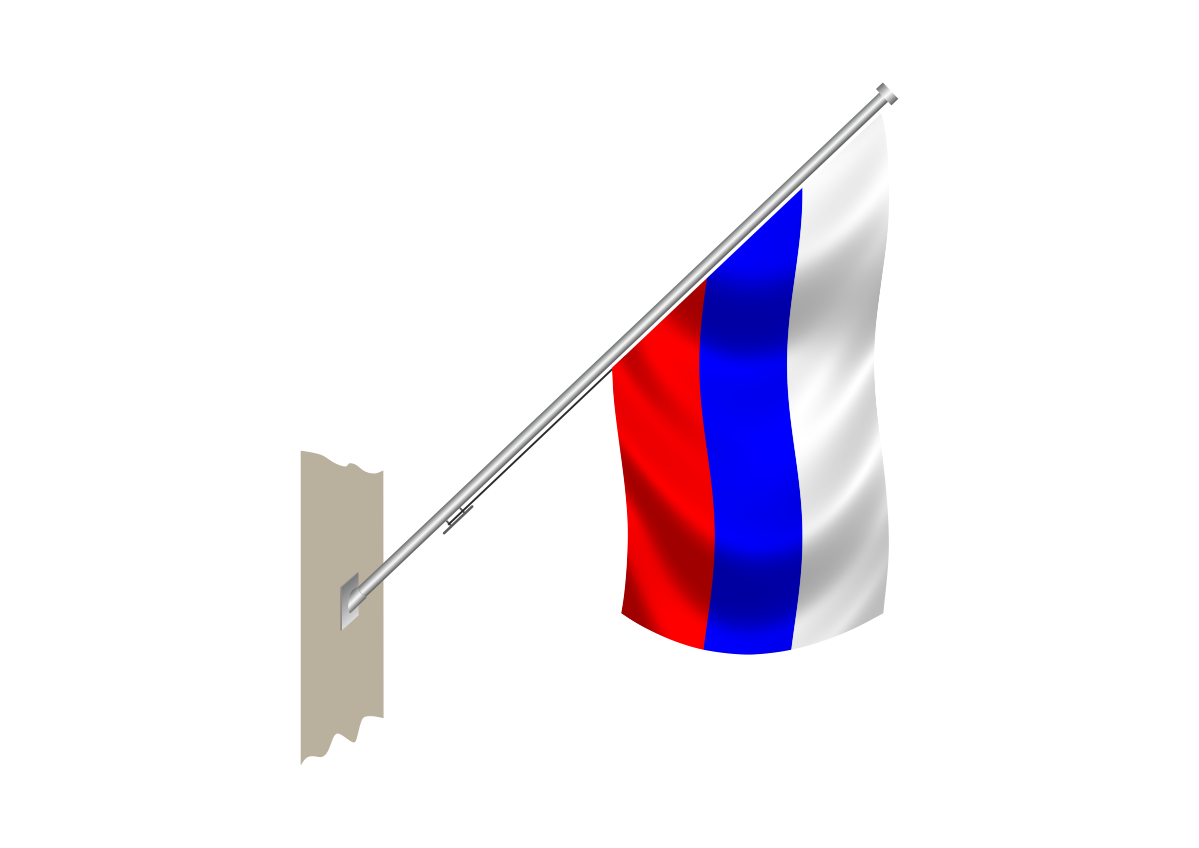 Флаг РФ 90*135 см, материал - полиэфир