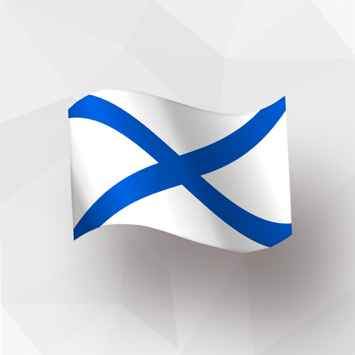 картинка Флаг Андреевский, 90х135 см от производственной компании Арт-Текс