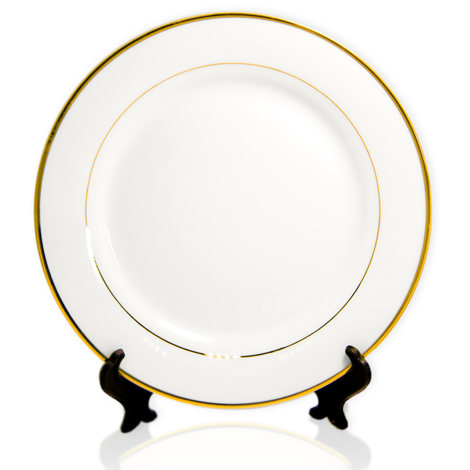 Тарелка с золотой каймой сублимационная