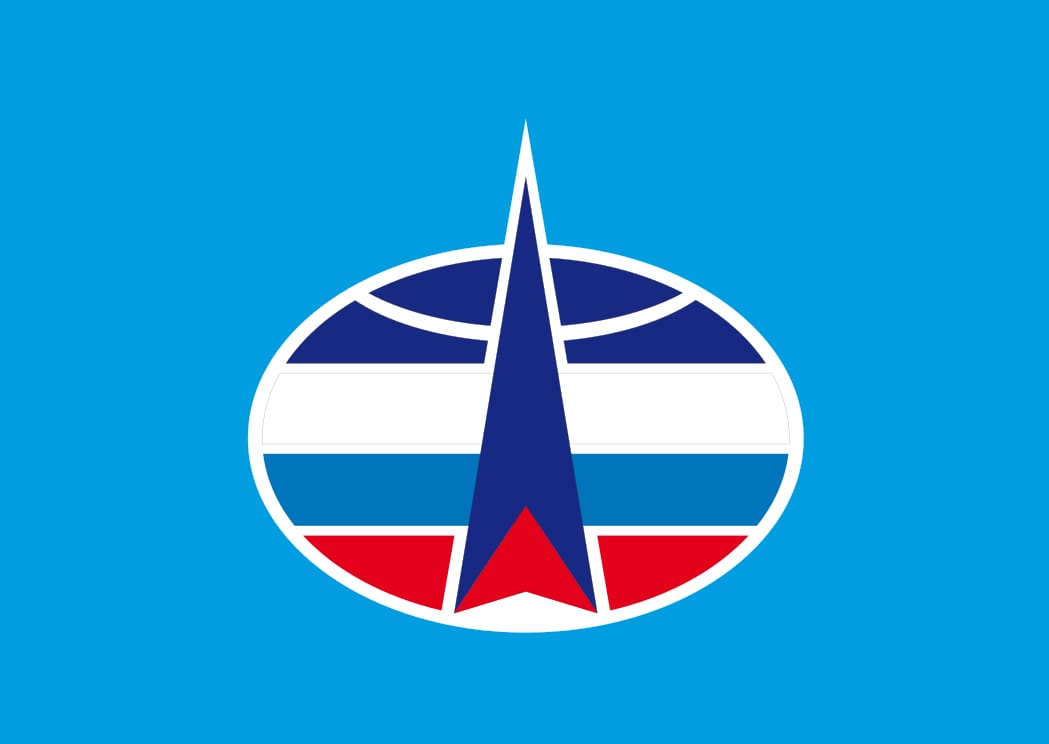Флаг космических войск, размер 90*135 см